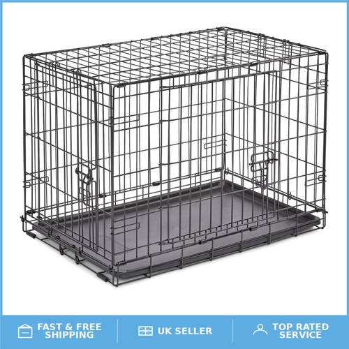 Inch double door metal dog - double,