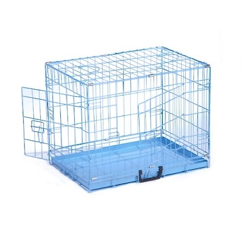 Dog cage pink blue - cage,