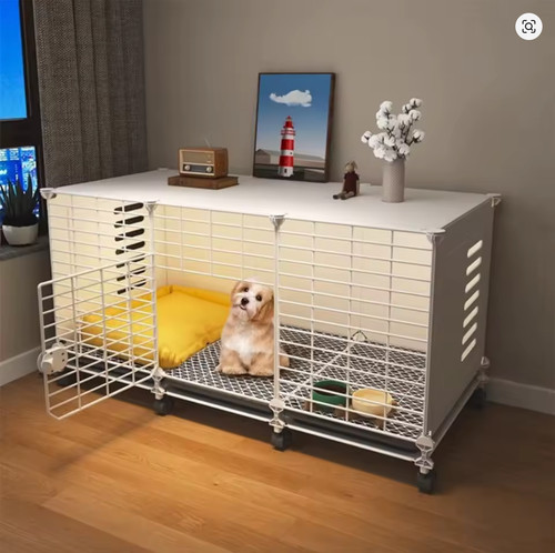 Dog kennel with wheels tray - kennel,