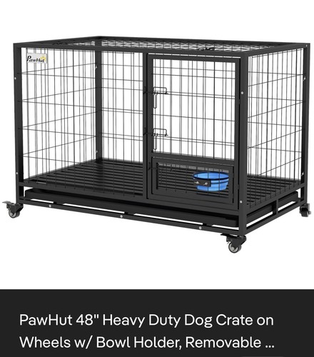 Pawhut metal wire dog cage - wire,