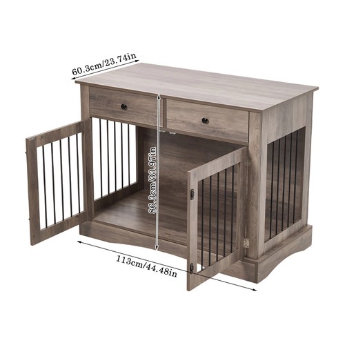Large wooden dog crate - wooden, pet