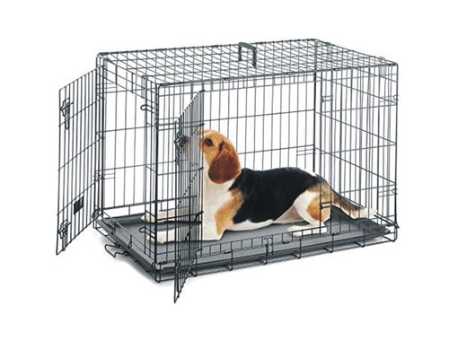 Dog cage pet puppy - dog, metal