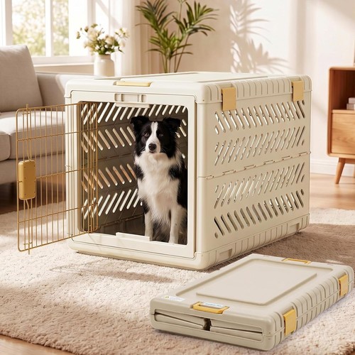 Large folding dog crate