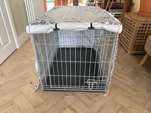 Dog crate with cover medium - with,