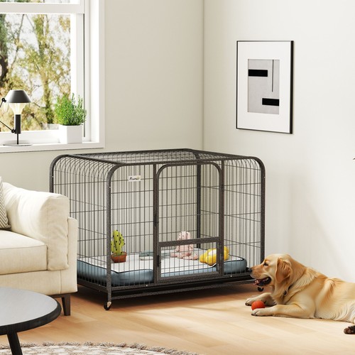 Pawhut heavy duty dog crate - heavy,