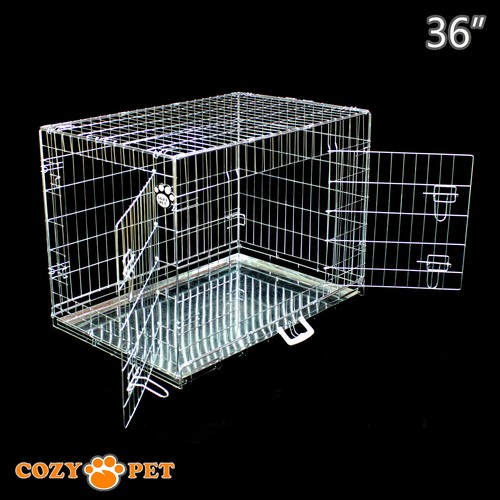 Dog cage cozy pet silver - cage,