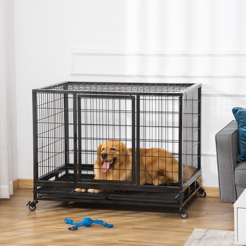 Pawhut metal kennel - cage, with