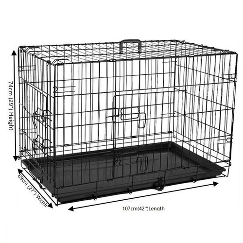 Metal dog cage puppy training - dog,