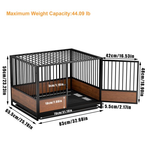 Stackable dog crate cage - stackable,