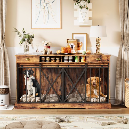 Double dog cage large - cage,