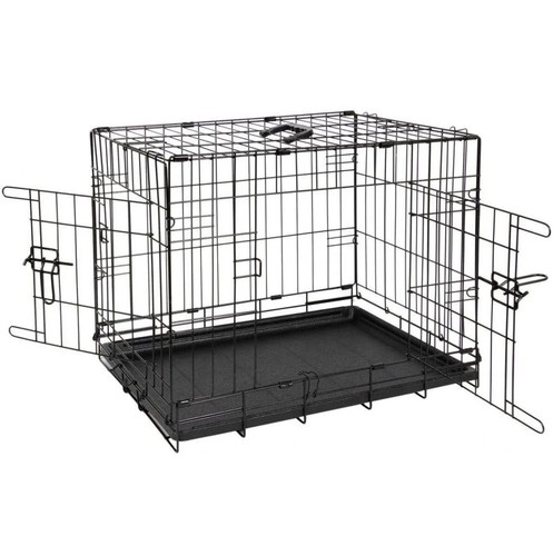 Foldable black metal - foldable, dog