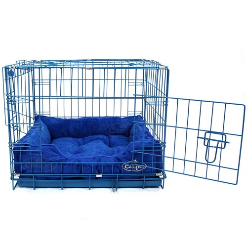 Blue dog cage - blue,
